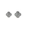Versatile Four-Leaf Clover Stud Earrings, s925 Silver Needle, Chic Design for Women