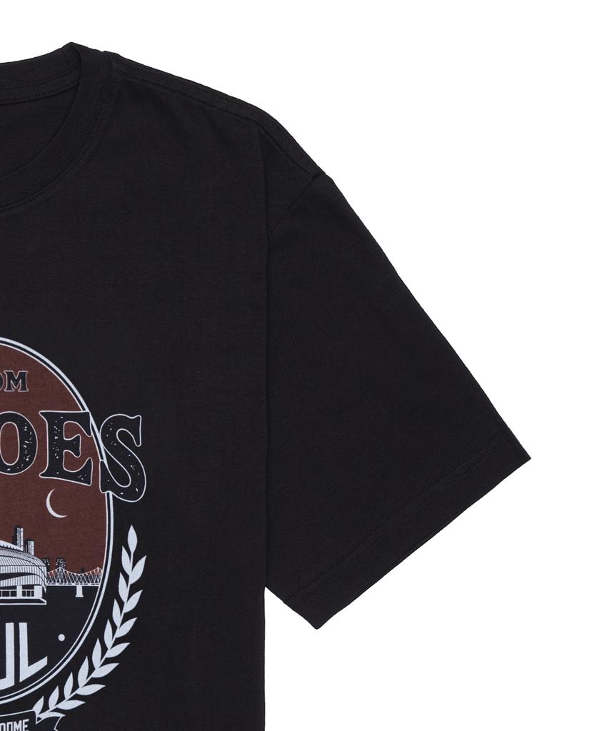 Hangugyaguwiwonhoe Musinsa X Kbo Ballpark Ver.2 Short Sleeve T-Shirt Black [Seoul Kiwoom Heroes]