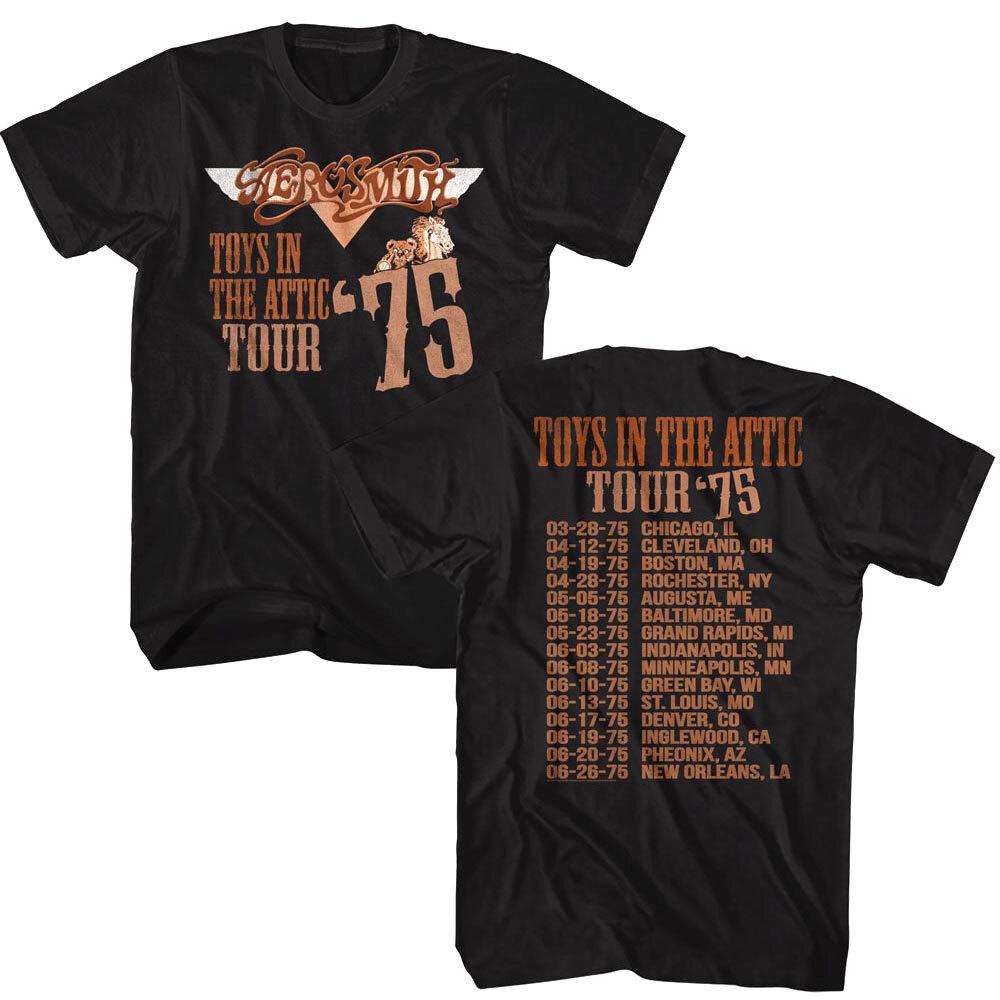 Aerosmith Toys in the Attic Tour  75 Men T Shirt Album Rock Band Concert XXL