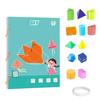 Educational Toys 3D Geometry Learning Book DIY Paste Material Kit  Toddlers