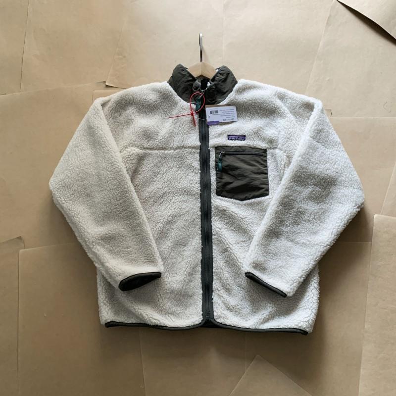 American Retro-X Classic Fleece Jacket Warm Stand Collar Coat Men Youth Casual Outdoor