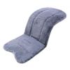 Winter Stroller Seat Cushion, Thick, for Stroller Car Seats and Baby Chairs, with Backrest, Warm, Fluffy, Faux Fur Fabric, Washable, Solid Color, for