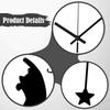 Cat Wall Clock Ornament Cute Simple Gift Mute Unique Fashion Elegant Stylish