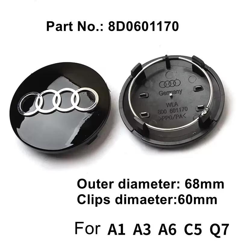 4pcs 2sdwp Wheel Center Cap Hub Covers 60mm-135mm Car Styling Badge Auto Accessories Compatible with A3 A4 A5 A6 A7 S4 Q7 Q3 sdwp2