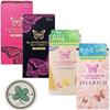 Condom Glamorous Butterfly 4 Box Set Hot Moist Gel Rich Moist Gex Cute Package Clover Sticker Set 0.03