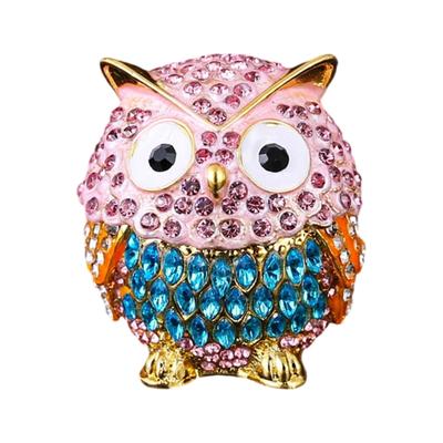 Owl Designs Jewelry Organizers Metal Crafted Decorative Storage Case for Rings Bracelets