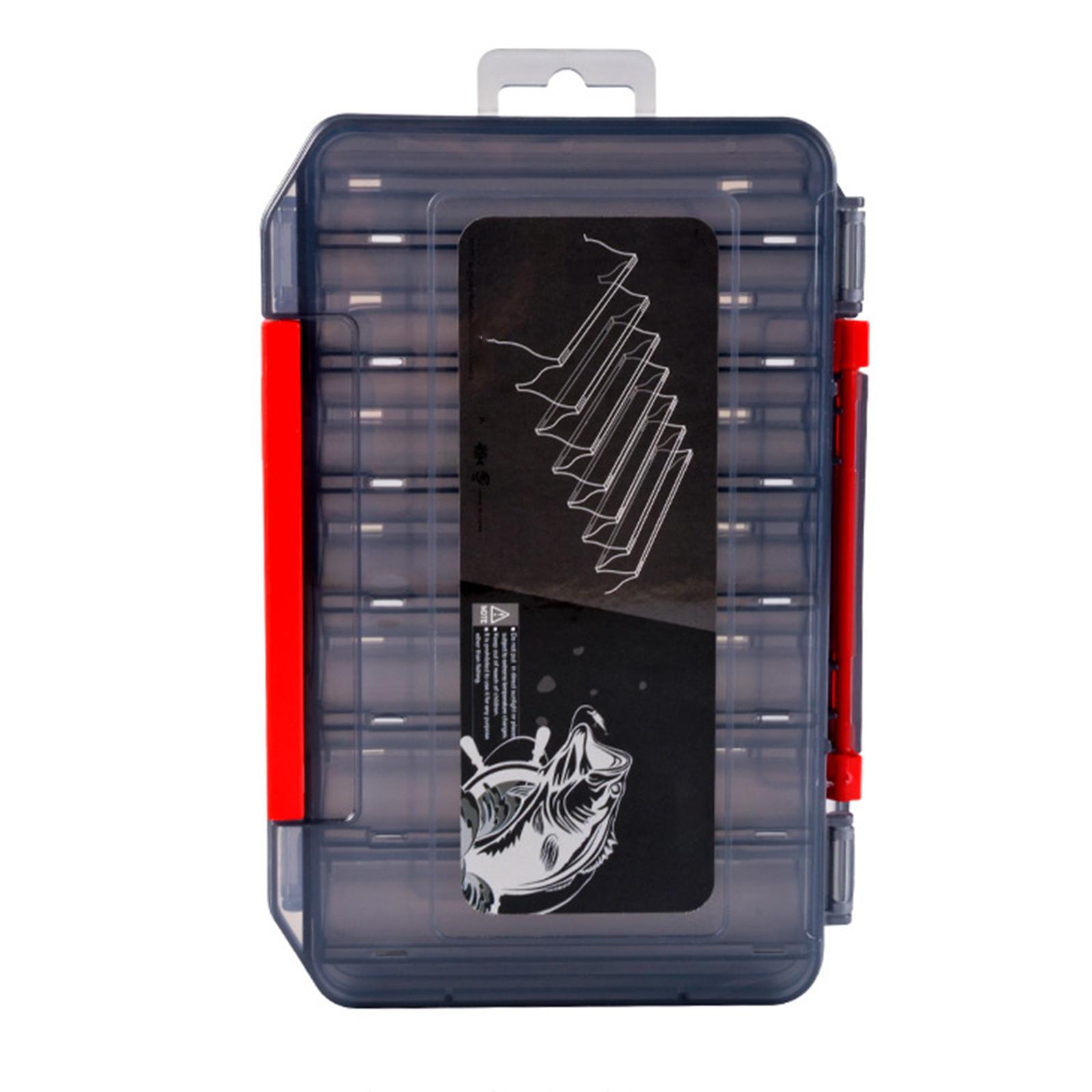

Lures Baits Hook Storage Case Tackle Organizers Waterproof Clear Terminals Fishing Tackle Box Fishing Hook Storage Box L чорний
