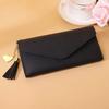 Fashion Women Wallets Simple Zipper Purses Long Section Clutch Wallet Soft PU Leather Bag