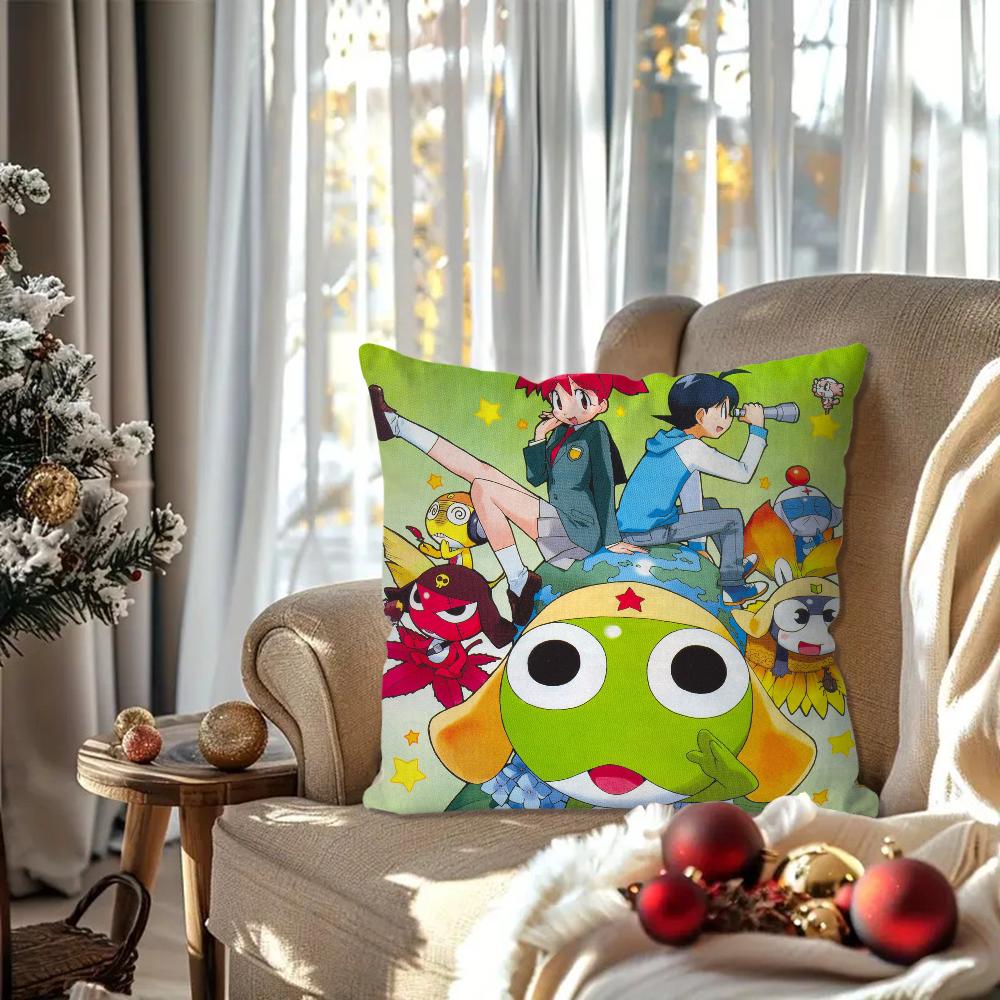 Manga Frog Keroro Gunso Pillow Bedroom Sofa Leisure Comfort Cushion Car Living Room Home Decoration 40X40