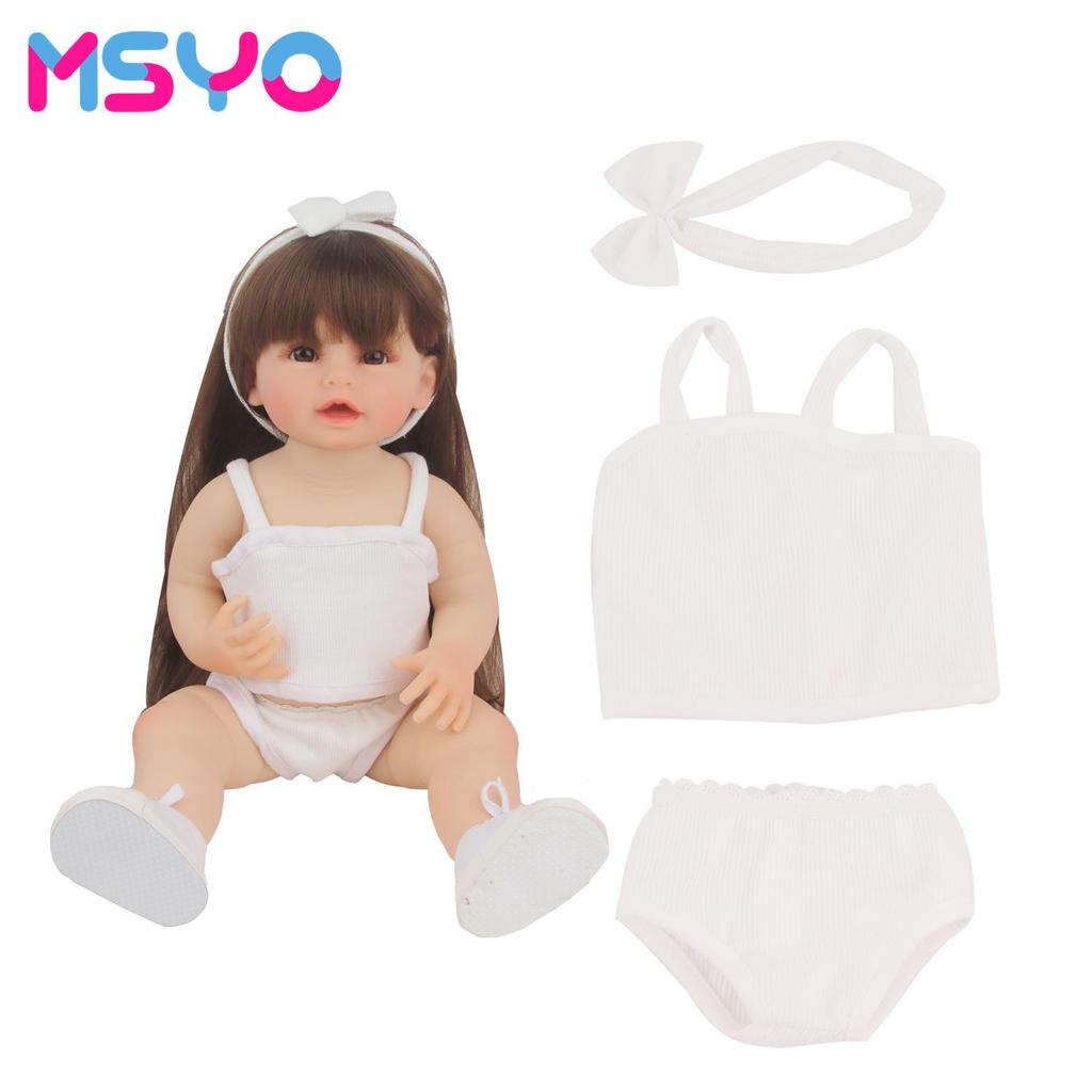 22-inch Vinyl Doll Pajama Set - 55cm Simulation Doll Clothes Accessories