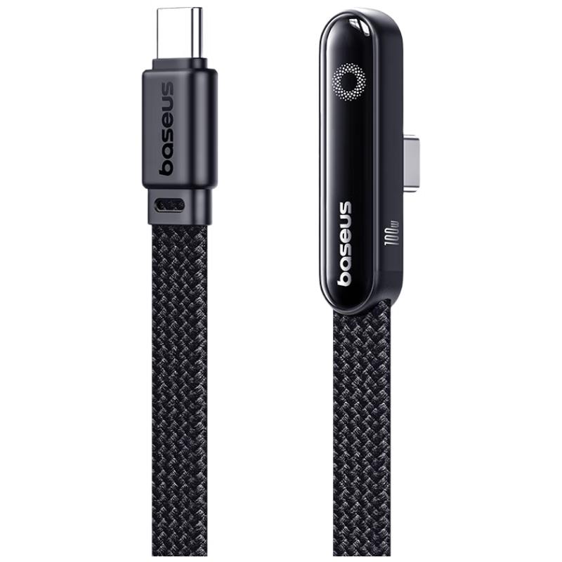 Baseus Type-C to Type-C PD100W Fast Charging Gaming Elbow Cable 1m