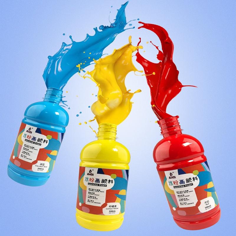 Gouache Paint ,Non-Toxic500ml Water-Based Gouache Tubes Paints for Canvas&Paper,Art Supplies for Artist,Adults,Kids,Beginners