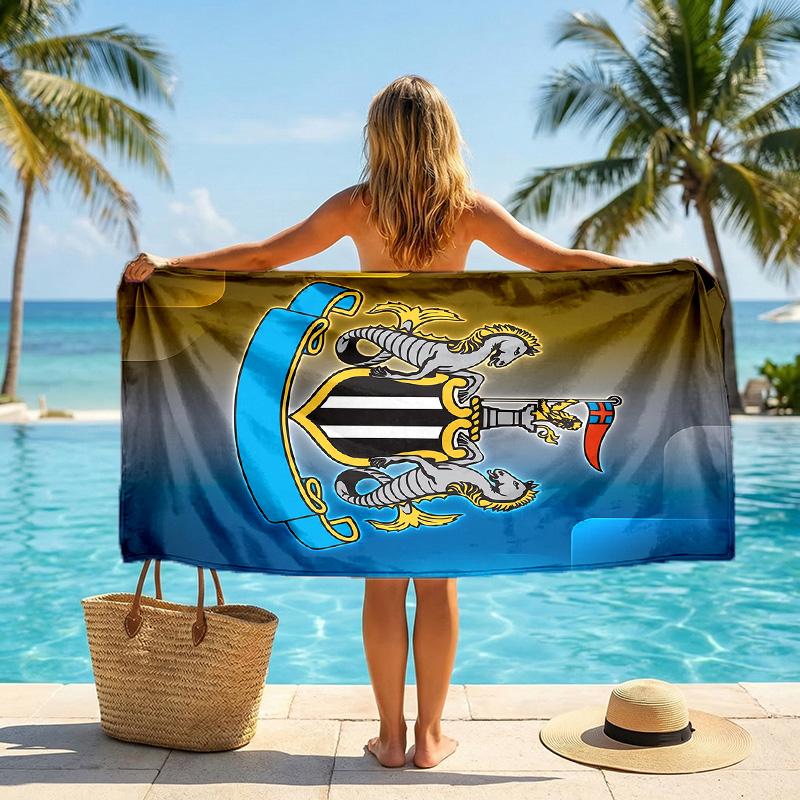 Asciugamano da Spiaggia Calcio Newcastle United Morbido Microfibra Asciugamano Estivo Asciugatura Rapida Assorbente per Spiaggia Piscina Viaggio