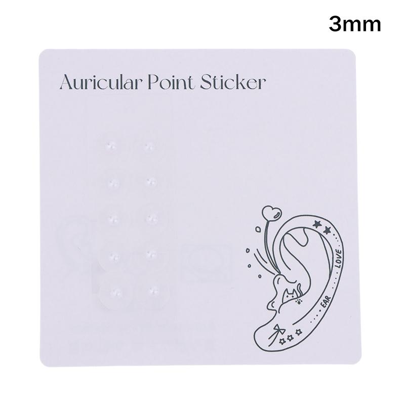 10 Pcs/Sheets Fashion Rhinestone Pearls Ear Point Stickers Ear Pressure Stick Acupuncture Auricular Ear Stickers Massage