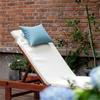 Weather Resistant Pillow for Patios Furniture Waterproof Lounge Chair Cushion with Insert  for Indoor and Outdoor Use