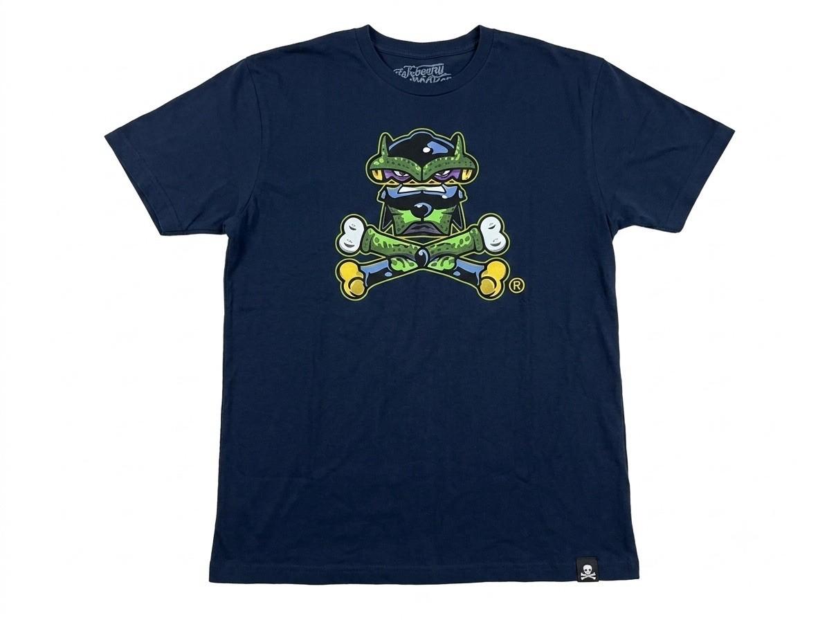 Johnny Cupcakes Large Dragon Ball X DBZ Cell Skull & Crossbones Unisex T-Shirt XL
