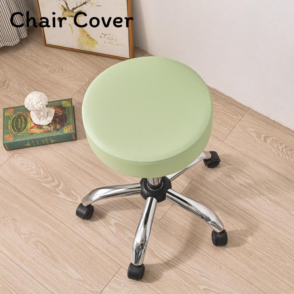 Modern Minimalist Polyester Round Waterproof Chair Cover For Hotel Dining Room Decor