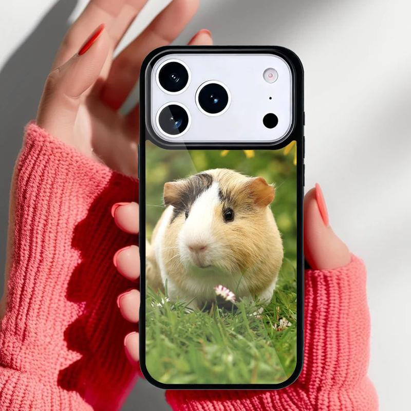 Animal Guinea Pig soft Phone Case for iPhone 17 16 15 14 13 Pro Max Back Cover for 12 11 Pro Coque
