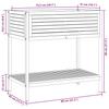 Plant Pot with Shelf 80 x 45 x 80 cm Solid Acacia Wood and Steel