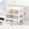 Elegant Vanity Table & Makeup Storage Box with Transparent Drawers