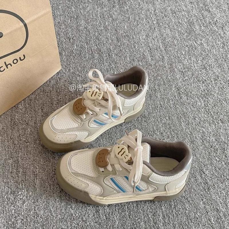 Mesh breathable thick-soled white shoes women's summer board shoes versatile casual shoes