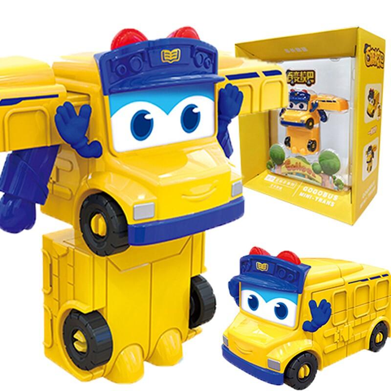 Interesting Toys Mini Ggbond Gogo Bus Transformation Police/Fireman Toy Action Figures Deformation Ambulance Slide Toys For Kids Gift