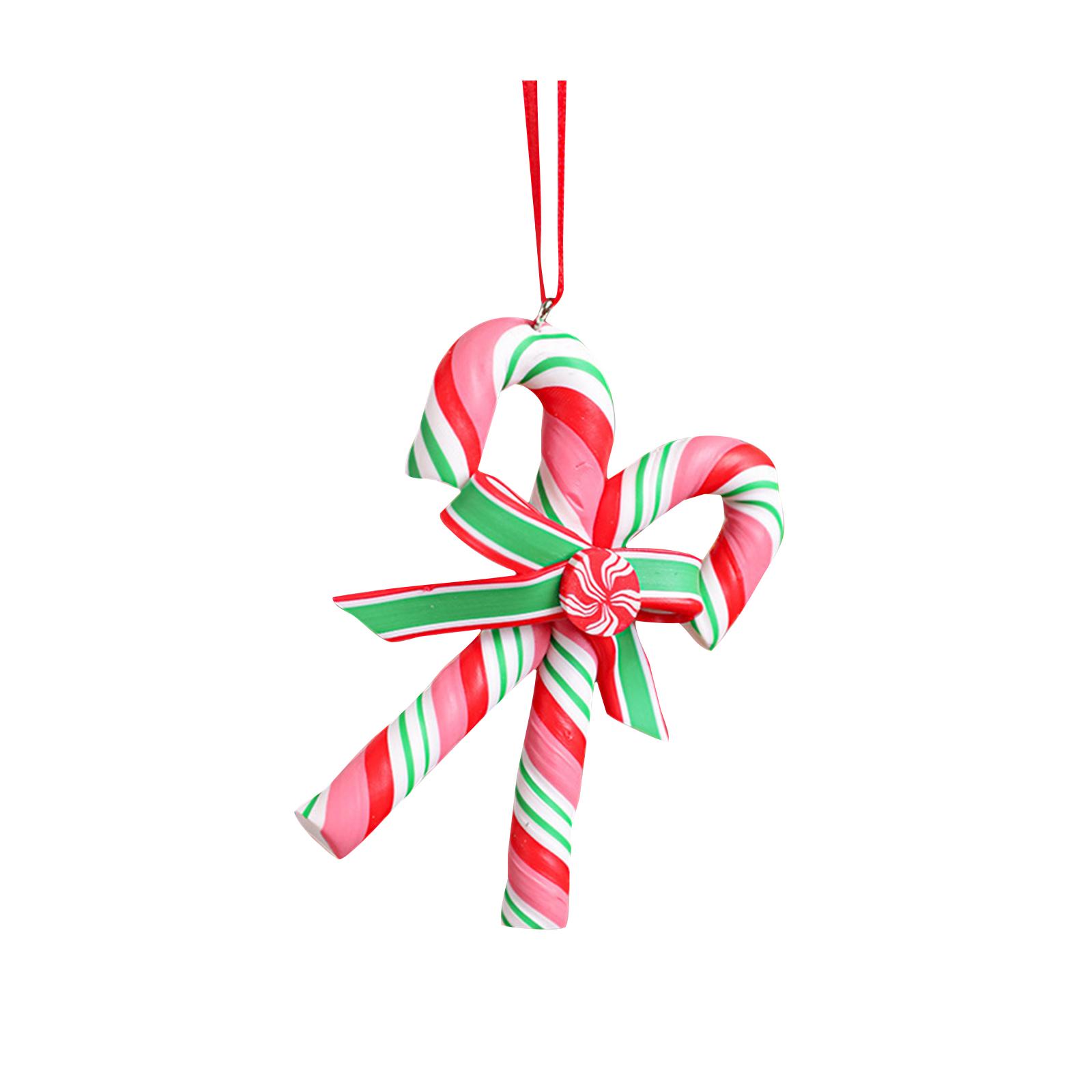 

Christmas Candy Cane Ornaments, Colorful Candy Cane Ornaments Suitable For Christmas Tree Party Home Decoration One Size