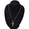 Emporio Armani Reversible Cross Necklace Pendant In Stainless Steel with Eagle Logo and Silver Accents Men's (Product Code EGS1705040)