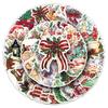 50pcs Retro Christmas Cartoon Stickers for Notebook, Skateboard, Speaker, Desktop