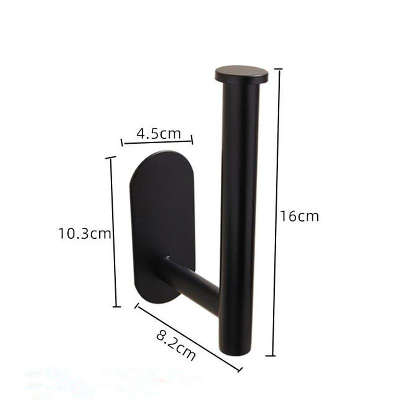 Nail Free Brushed Gold Toilet Paper Holder Kitchen Paper Roll Holder Stainless Steel Bathroom Tissue Holder Tissue Rack Holders