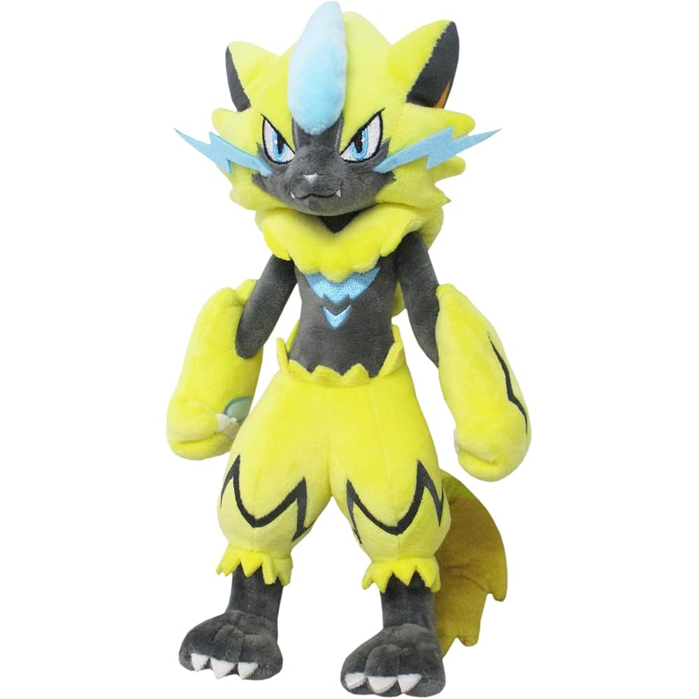 

Sanei Boeki Pokmon All Star Collection Zeraora Plush Toy 14x9x29cm Soft Stuffed Animal