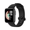 For Xiaomi Watch Mi Watch Lite / Redmi Watch Silicone Sports Watch Band(black)