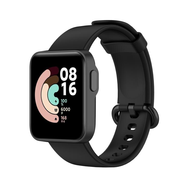 For Xiaomi Watch Mi Watch Lite / Redmi Watch Silicone Sports Watch Band(black)