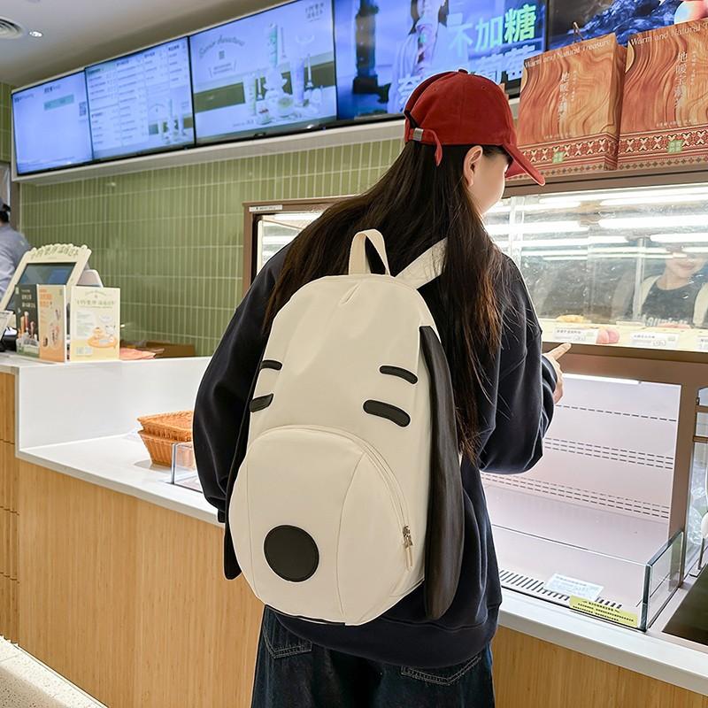 Cute Cartoon Dog Backpack, Women's Outdoor Travel Leisure Backpack, Versatile Commuting Student Backpack