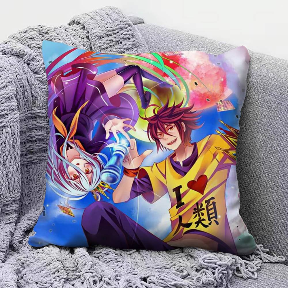 No Game No Life Zero Shiro Sora Pillow Covers, Home Sofa Cushion Covers And Aecorative Custom