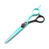 6.0" God Walker Black-Green Hairdressing & Barber Scissors: Straight & Thinning Shears for Bangs