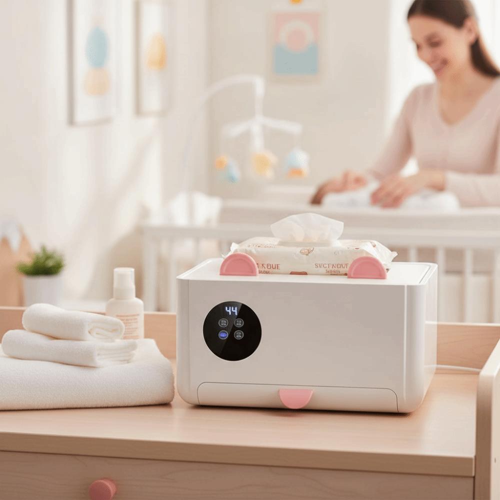 Portable Baby Wipe Warmer Safe Heating Box Multi-Functional Wet Tissue Heater Home Use