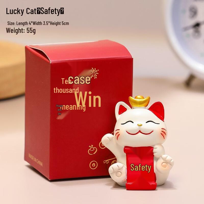 Фигурки счастливого кота Манеки-Неко Fumade из смолы