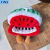 1/2 Pcs Cute Watermelon Piano Plush Toy Dolls Keychain Pendant Bag Hanging Ornament Stuffed Toys Girl Christmas Decor Kids Gifts