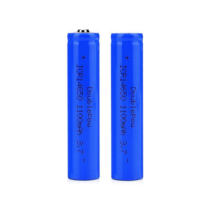 14650 3.7V 1100mAh Rechargeable Lithium Flat-Head Battery