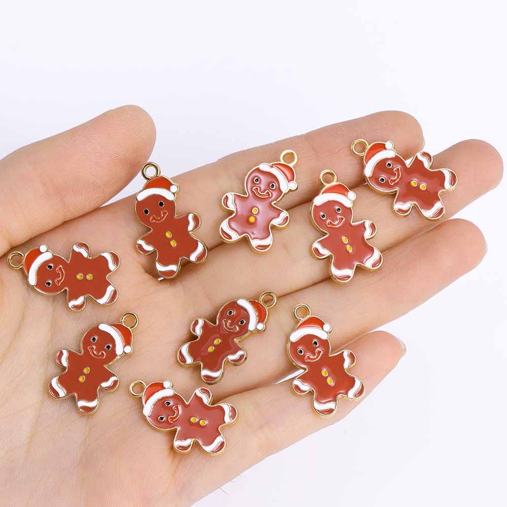 10Pcs Shiny Snowflake Charms Jewelry Making Women's Zircon Necklace Earrings Party Gift Festival Clavicle Chain Jewelry Pendant