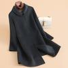 Autumn New High-end Double-sided Woolen Medium and Long Large-size Women's Double-sided Wool Coat Woolen Coat Women's
