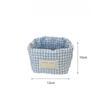 Ins Multi-function Storage Basket Large Capacity Home Decorate Cosmetic Sundry Fresh Lattice Quilted Desktop Organizer