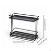 Counter Shelf Organizer with Two Tiers Ventilated Countertop SpaceSaving DoubleLayer