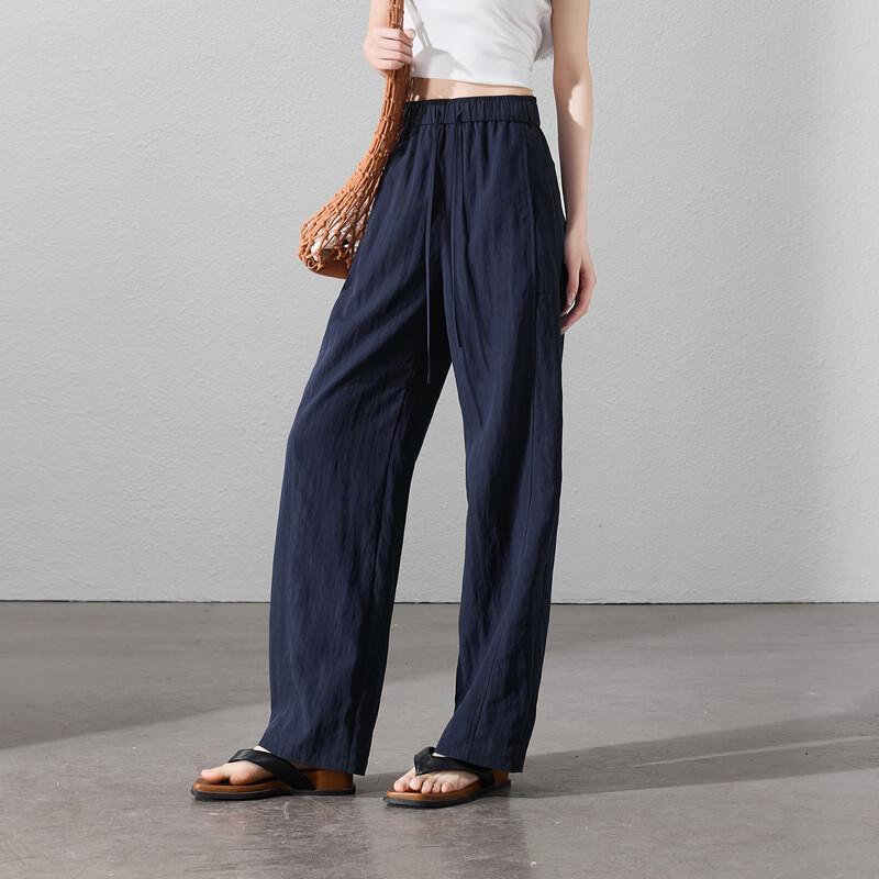 SOFSIL Women s 2026 Summer High-Waisted Loose Fit Casual Pants 30/XXL