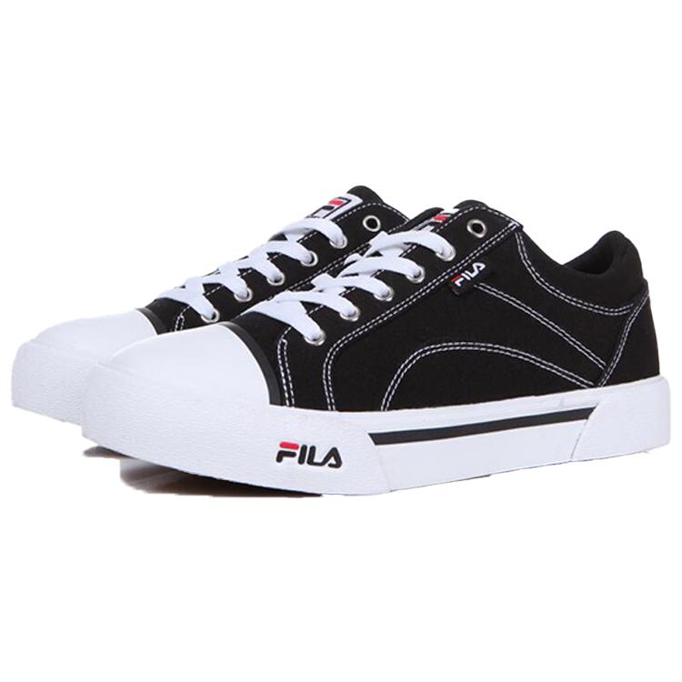 FILA Como Skateboard Shoes Unisex Low top Black/White 1XM01003_001