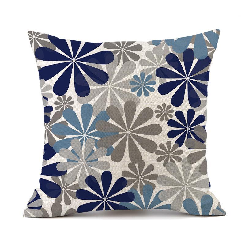 Outdoor Waterproof Cushion Cover 45X45 Floral Pillowcover Decorative Sofa Cushions Throw Pillows Pillowcase