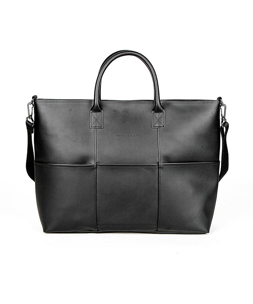 National Publicity Stockton Hq Leather Crossbody Tote Bag