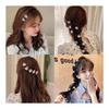 10pcs Mini Hair Clips for Bangs, Cute Flower Pearl Hair Accessories for Women, Party, Graduation, Wedding - Pearl