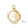 Stainless Steel Star and Moon Pendant for DIY Bracelet or Necklace - Versatile Fashion Jewelry Charm